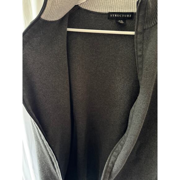 Structure Full Zip Mock Neck Sweater Jacket, Size XL - Picture 8 of 9